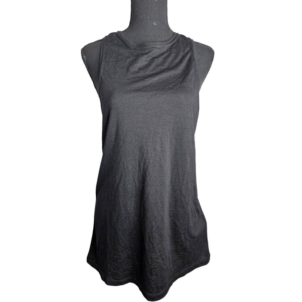Raey Women Black Lightweight Wool Sleeveless Tank Top Size 10